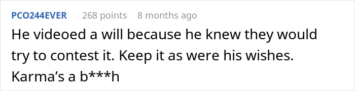"The Will Is Pretty Airtight": Woman Refuses To Share Inheritance With Family Who Betrayed Her