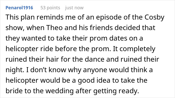 Helicopter Company Rejects An Order 3 Weeks Before Wedding, Relatives Take Some Sweet Revenge