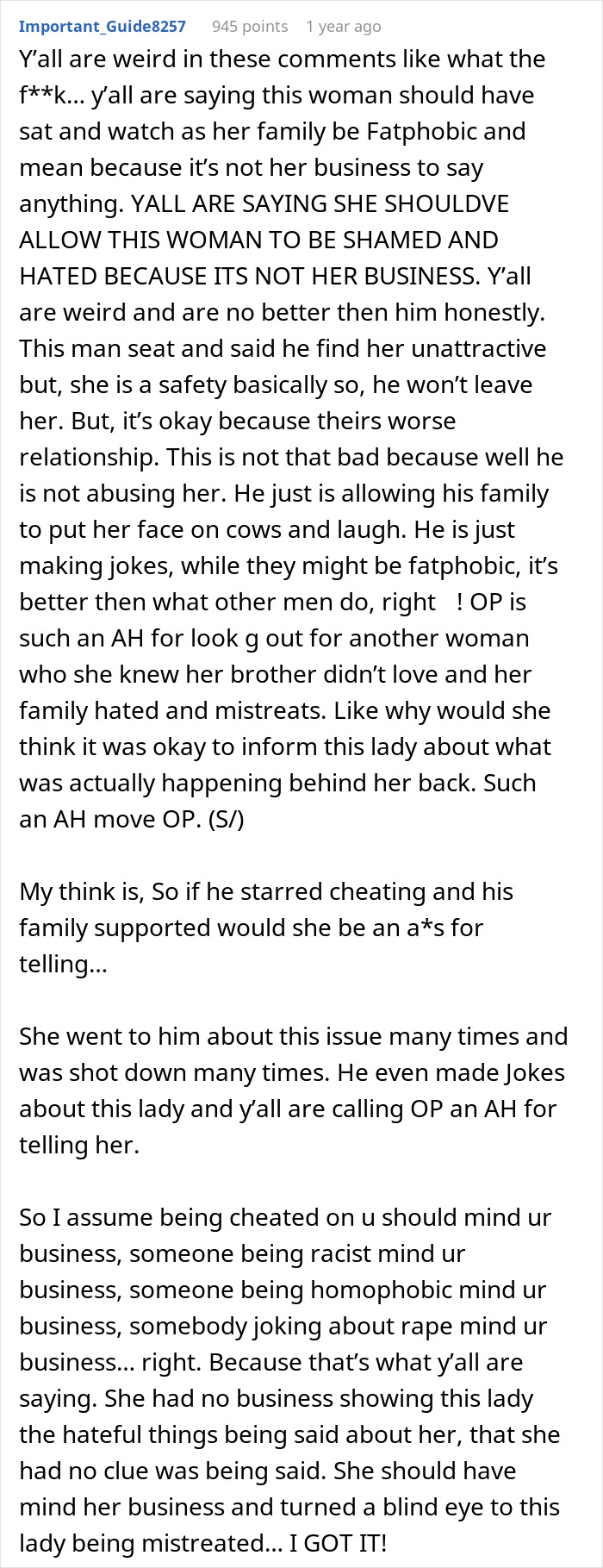 Man&rsquo;s GF Harshly Judged By Family For Her Weight, She Gets Angry When His Sister Tells Her The Truth