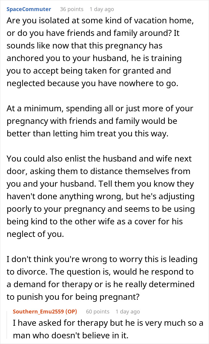 Husband Is Seemingly Fascinated By Neighbor, Wife Feels Deeply Offended And Seeks Support Online