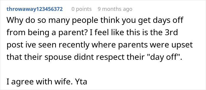 Man Tries To Have One Day Off, Wife “Forgets” Their Agreement, Is Shocked When He Just Leaves Man Tries To Have One Day Off, Wife “Forgets” Their Agreement, Is Shocked When He Just Leaves
