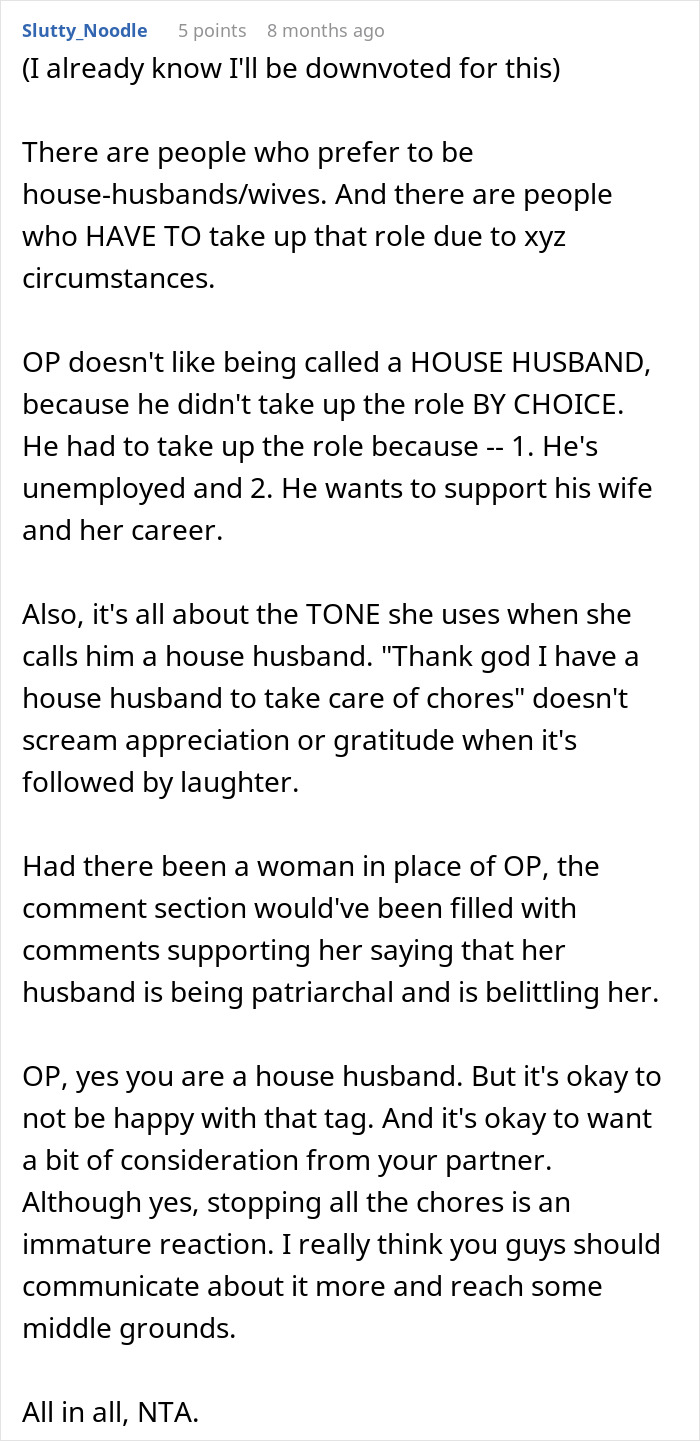 &ldquo;House Husband&rdquo; Feels Emasculated, Demands Wife Apologize Or He Won&rsquo;t Do Any Housework