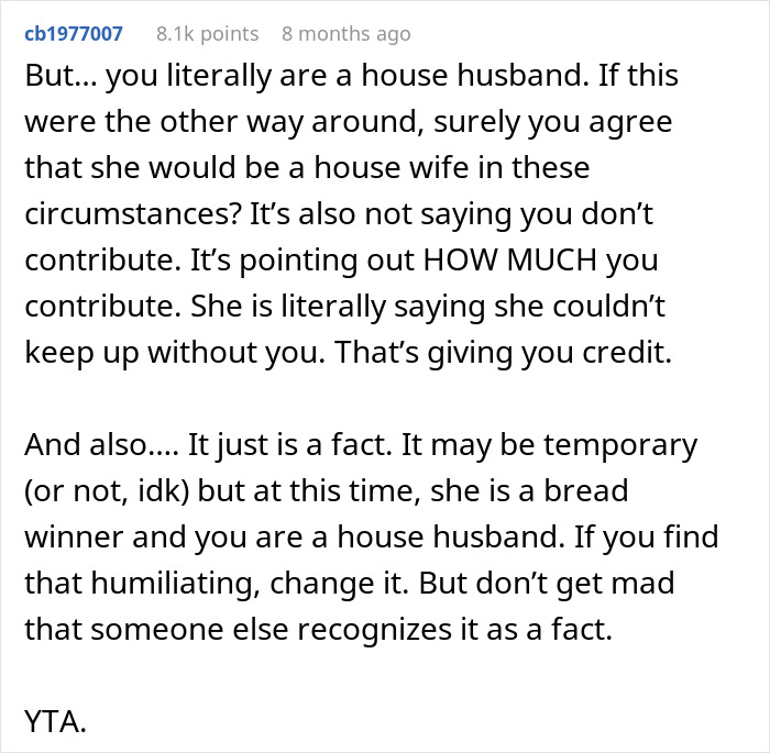 &ldquo;House Husband&rdquo; Feels Emasculated, Demands Wife Apologize Or He Won&rsquo;t Do Any Housework