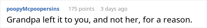 &ldquo;Wants It For Herself&rdquo;: Person Asks For Advice After Grandma Goes After Their Inheritance