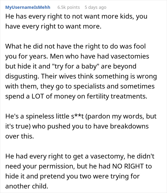 &ldquo;I Feel So Disgusted&rdquo;: Wife Is Shattered After Finding Out Her Husband Secretly Got A Vasectomy