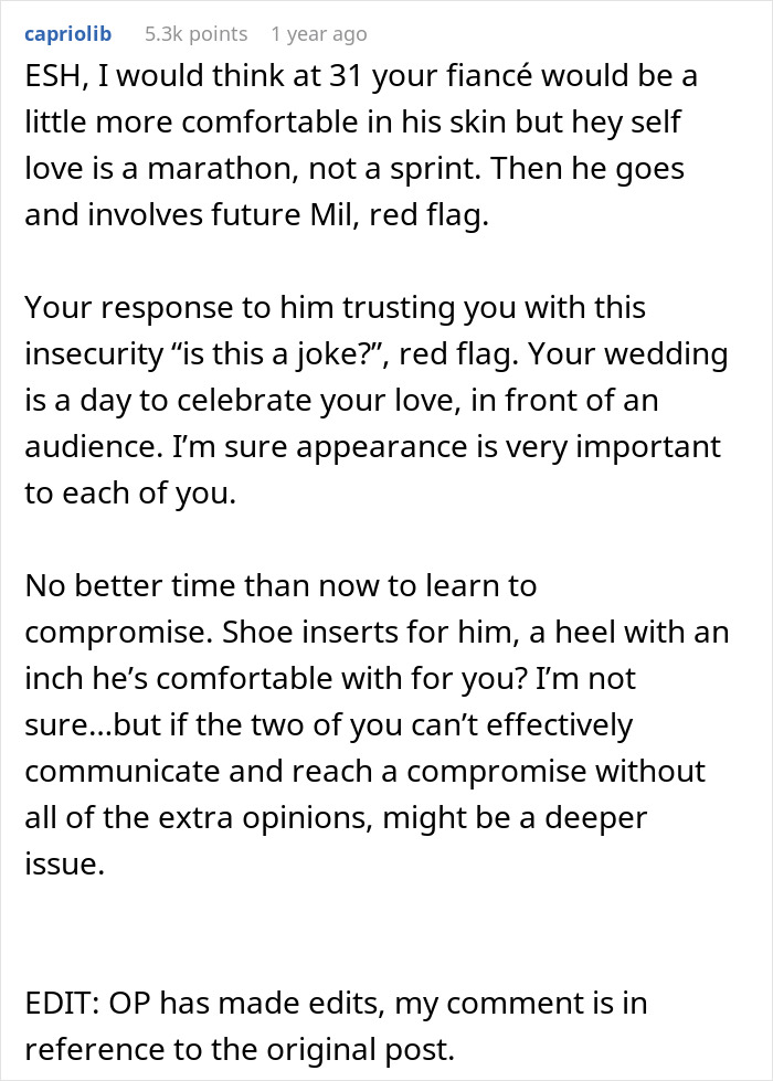 Insecure Groom Accuses Fianc&eacute;e Of Prioritizing High Heels Over His Happiness, Drama Ensues