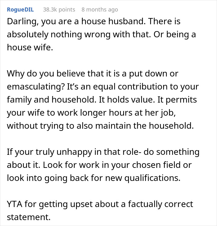 &ldquo;House Husband&rdquo; Feels Emasculated, Demands Wife Apologize Or He Won&rsquo;t Do Any Housework