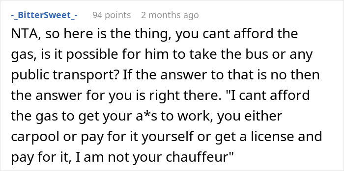 Woman Gets A Reality Check About Her &lsquo;Loser&rsquo; Boyfriend Online After Asking Him To Pay For Gas