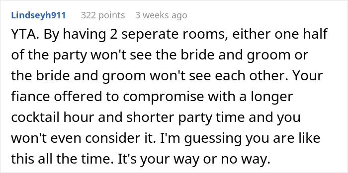 Guy Runs His Wedding ‘Compromise’ Past People Online, Gets Called Out Guy Runs His Wedding ‘Compromise’ Past People Online, Gets Called Out