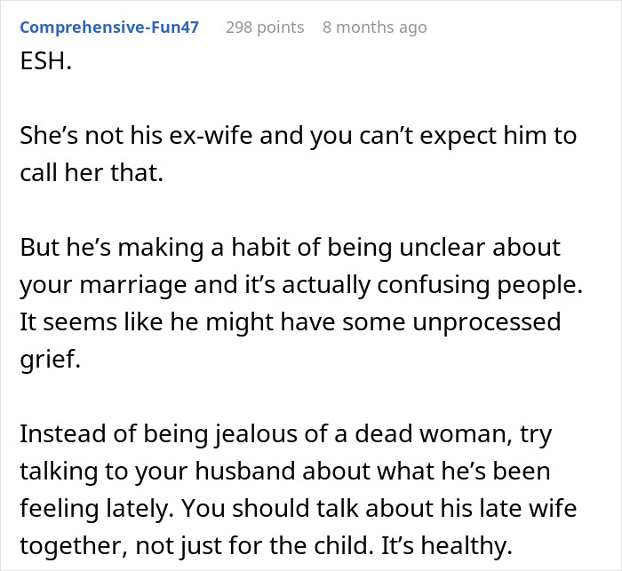 &ldquo;Utterly Humiliating&rdquo;: Drama Ensues After Woman Finds Out How Husband Refers To His Late Wife