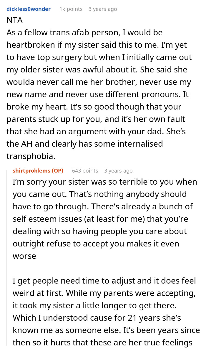 Woman’s Transphobic Request Makes Brother Leave Pool Party Early, She Accuses Him Of Causing Drama Woman’s Transphobic Request Makes Brother Leave Pool Party Early, She Accuses Him Of Causing Drama