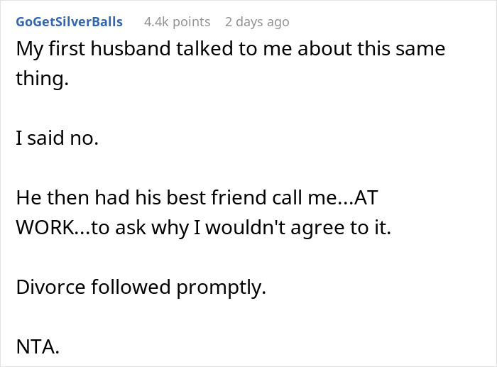 Woman’s Husband Keeps Advocating For Breast Implants For Her, She Finally Snaps Woman’s Husband Keeps Advocating For Breast Implants For Her, She Finally Snaps