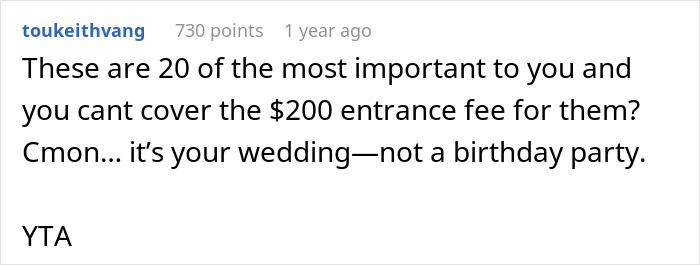 Guests Told To Pay $10 Entry Fee And Bring Chairs To Ridiculously Cheap Wedding, Call Couple Out
