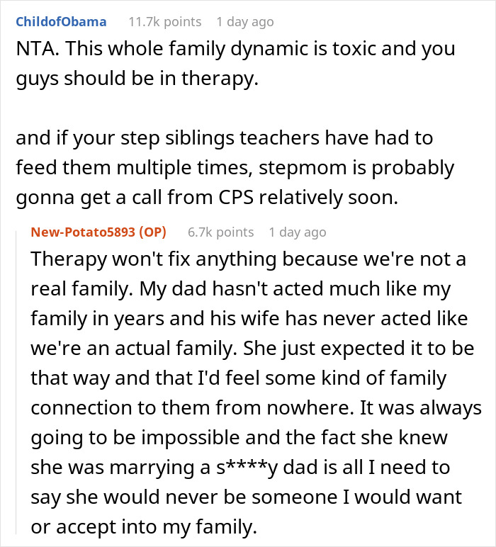 16YO Tells Stepmom It&rsquo;s Not His Job To Feed Her Kids, She Blows Up At Him