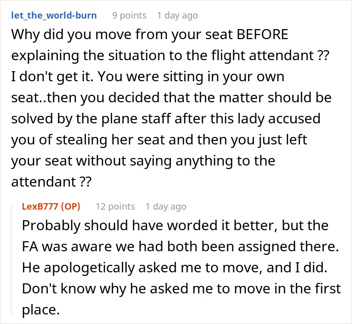 Woman Is Rude About Guy Being In Her Plane Seat, Gets Real Quiet After She's Asked To Move Woman Is Rude About Guy Being In Her Plane Seat, Gets Real Quiet After She's Asked To Move