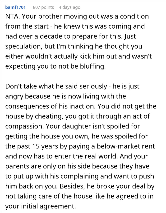 Woman Kicks Out Brother And His Family From Her Home So Her Daughter Can Live There