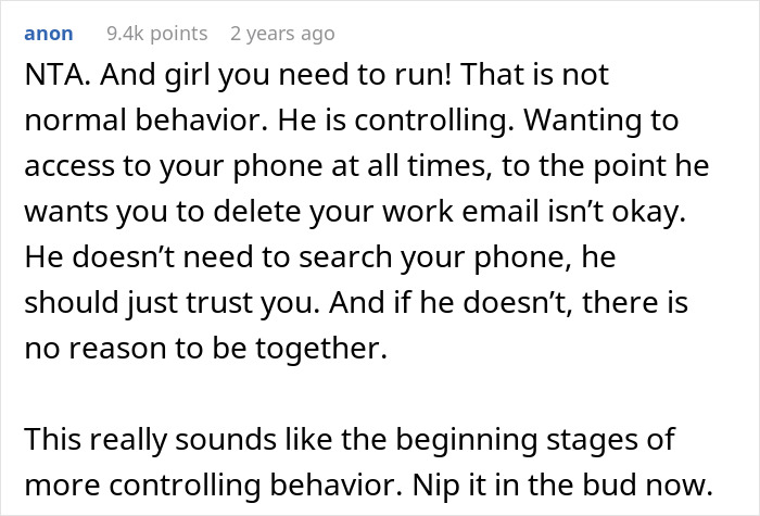 Woman Refuses To Risk Her Job So BF Can Check Her Phone At All Times As A &lsquo;Trust Gesture&rsquo;