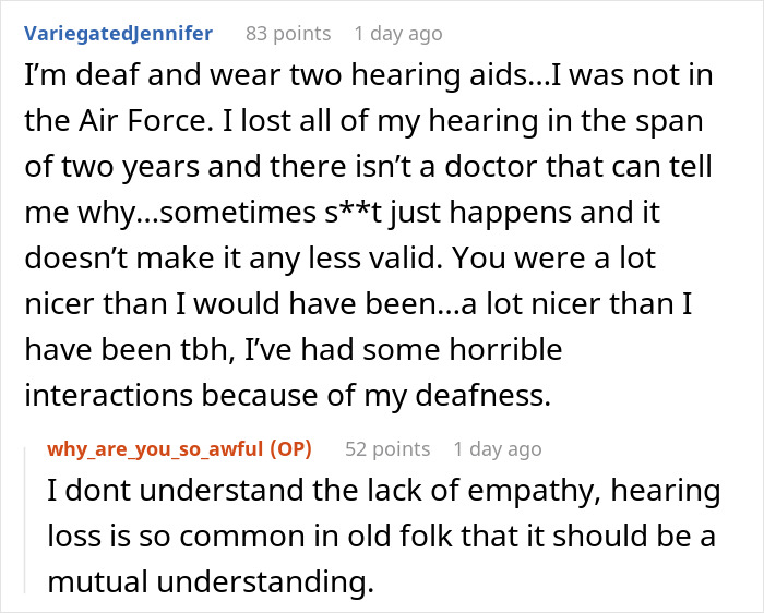 Boomer Mistakes Person's Hearing Aid For Headphones, Loudly Complains, Is Instantly Taught A Lesson