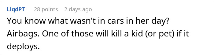 MIL Banned From Ever Driving Her Grandkids Again After Her Boomer Parenting Methods Get Exposed