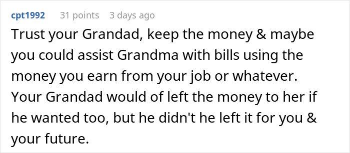 &ldquo;Wants It For Herself&rdquo;: Person Asks For Advice After Grandma Goes After Their Inheritance