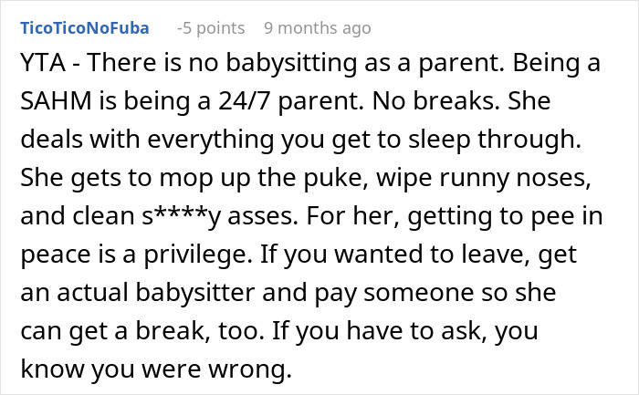 Man Tries To Have One Day Off, Wife “Forgets” Their Agreement, Is Shocked When He Just Leaves Man Tries To Have One Day Off, Wife “Forgets” Their Agreement, Is Shocked When He Just Leaves
