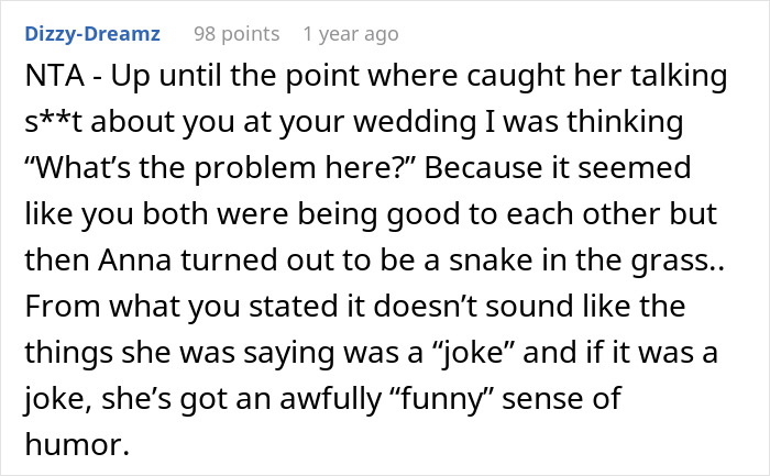 “AITA For Blowing Up At My Friend For Her Behavior At My Wedding?” “AITA For Blowing Up At My Friend For Her Behavior At My Wedding?”
