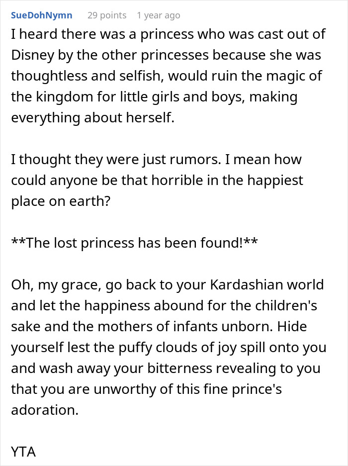 Guy Shames GF After Finding Out The Reason She Refuses To Go On A Disney Trip With His Family