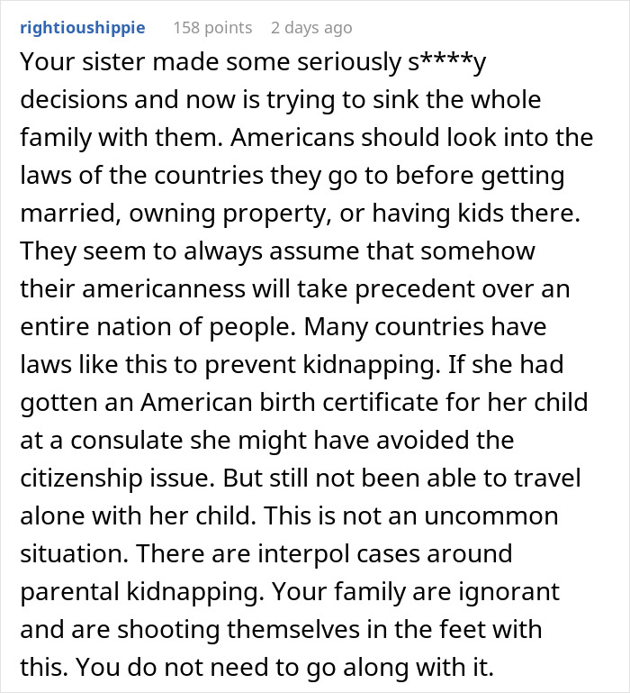 “This Is Insane”: Family Demands Person Go Into Debt To Help Sister Out With Legal Bills “This Is Insane”: Family Demands Person Go Into Debt To Help Sister Out With Legal Bills