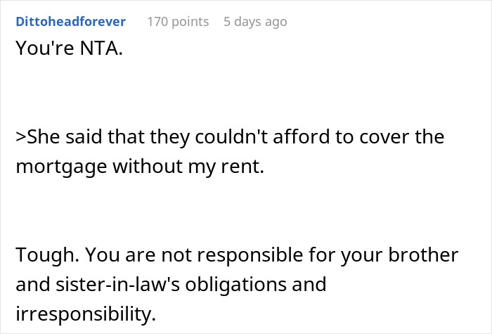 Woman Makes Parents Upset By Moving Out As They Expected Her To Pay Rent For Her Brother Too Woman Makes Parents Upset By Moving Out As They Expected Her To Pay Rent For Her Brother Too