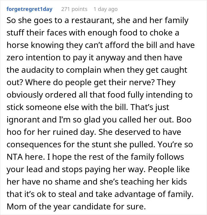 Family Tensions Rise When Man Declines To Cover Sister-In-Law’s 'Forgotten' $111 Bill Family Tensions Rise When Man Declines To Cover Sister-In-Law’s 'Forgotten' $111 Bill