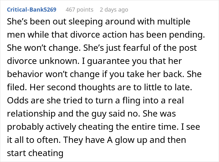 Woman Thinks She&rsquo;s Too Hot For Her Husband, Comes Crawling Back As Divorce Proceeds