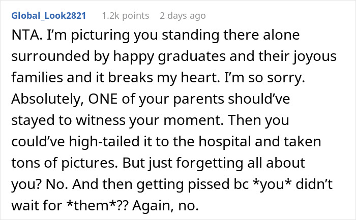 Parents Abandon Teen At His Graduation, He Refuses To Put His Cap And Gown On Again For Photos