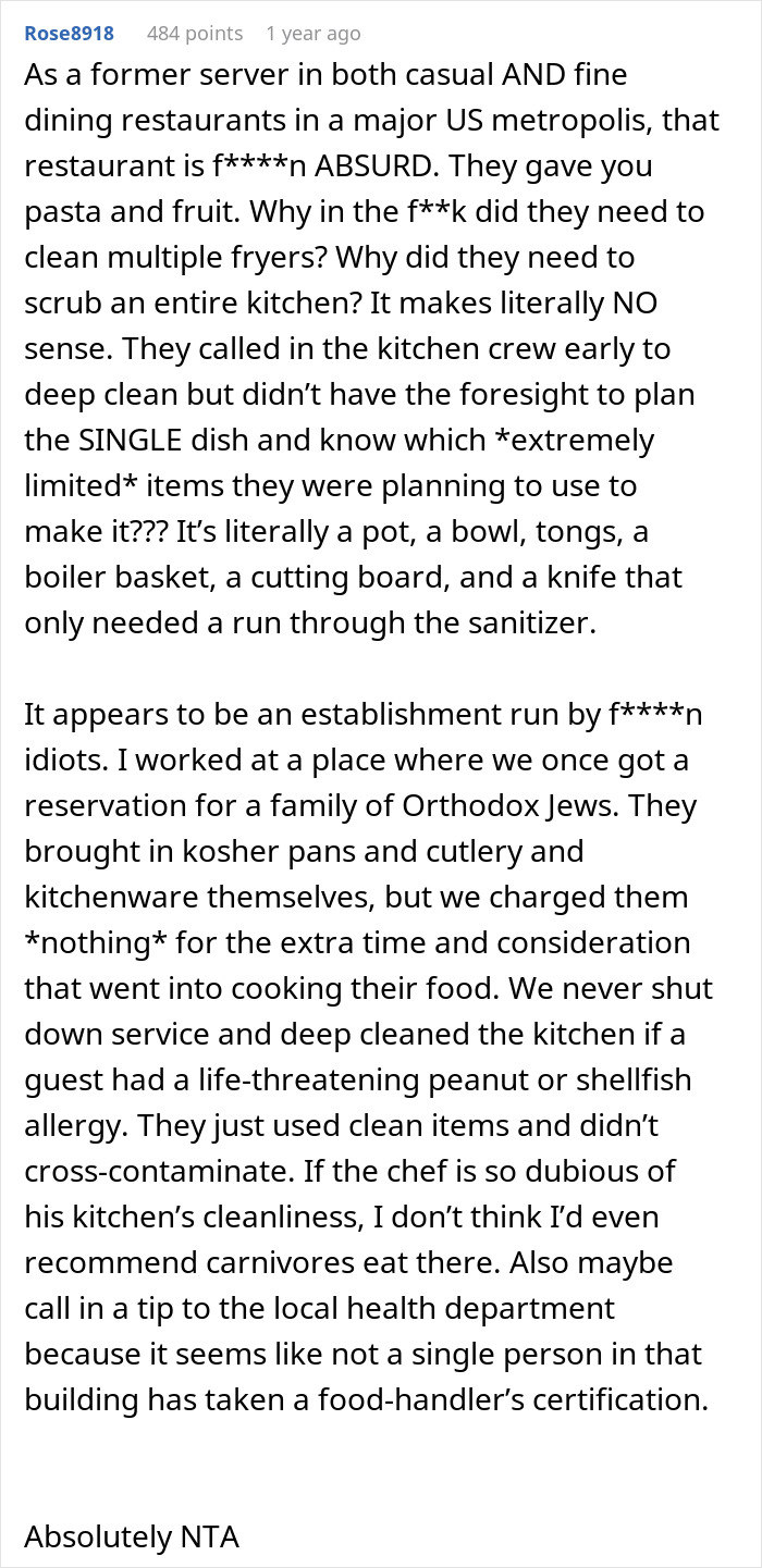 Family Humiliated And Charged Hundreds After Vegan Claims To Have Life-Threatening Allergies