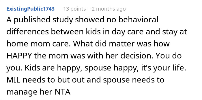 Woman Tells Son's Wife She Needs To Be A Stay-At-Home Mom, Loses It After She Refuses