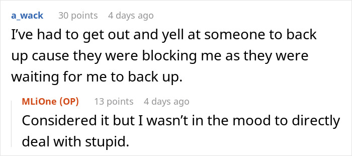 Woman Can&rsquo;t Leave Because A Driver Is Blocking Her In, Decides To Go Buy Milk While She Waits