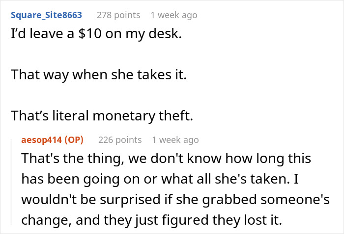 &ldquo;The Entitlement Is Unreal&rdquo;: Woman Steals From Colleagues, Believes She&rsquo;s Doing Nothing Wrong