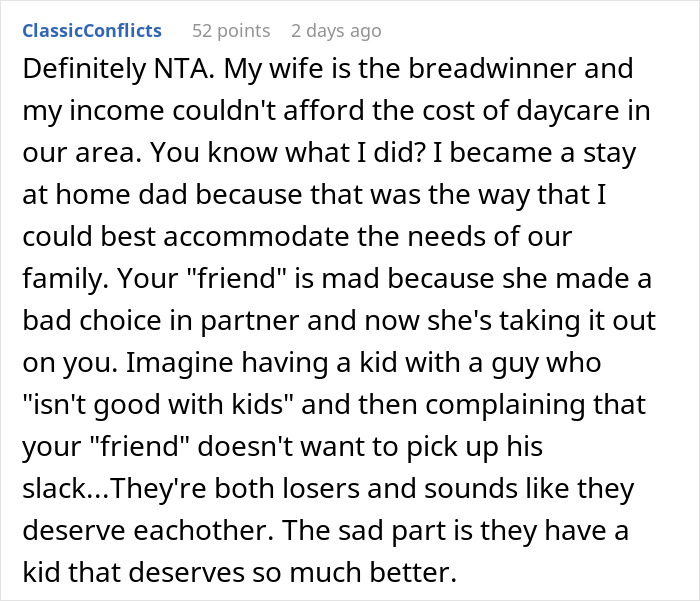 Woman Begs A Friend To Babysit Her Child, Gets A Reality Check About Her Husband Instead