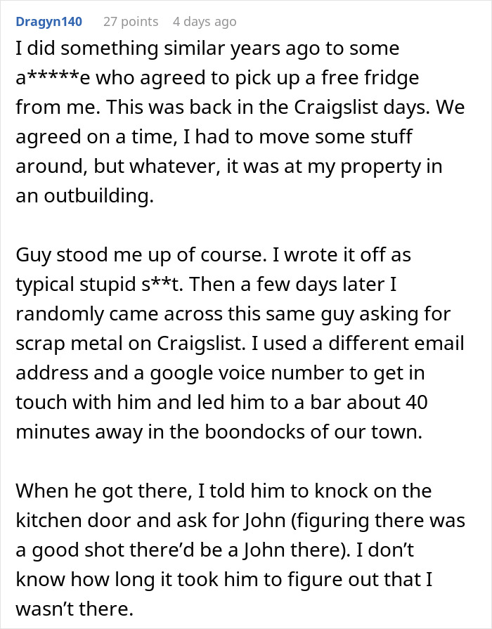 Guy Gets Petty Revenge On FB Marketplace Low Baller For His Ridiculous $250 Offer