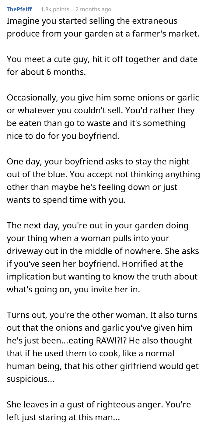 Woman Goes From Hating BF&rsquo;s Garlic Obsession To Heartbreak By Unravelling His Affair Through It