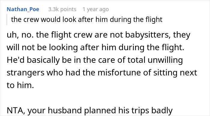 Dad Thinks 13+ Hour Flight Is Okay For 5YO To Manage Alone, Shocked Wife Insists He Accompany Kid