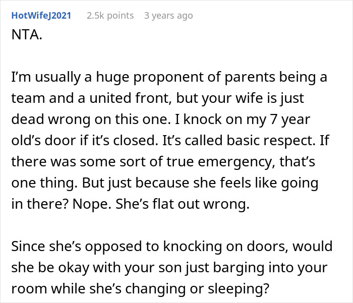 &ldquo;[Am I The Jerk] For Telling My Wife &lsquo;I Warned You&rsquo; When Our Son Got A Lock For His Room?&rdquo;