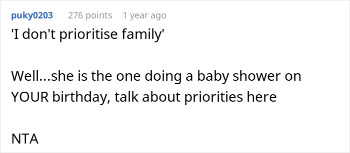 Woman Refuses To Cancel Her Birthday Plans To Attend Sister’s 4th Baby Shower, Gets Blocked Woman Refuses To Cancel Her Birthday Plans To Attend Sister’s 4th Baby Shower, Gets Blocked