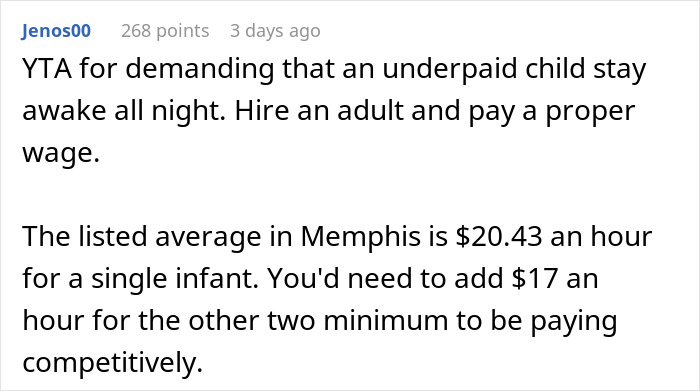 &ldquo;You Get What You Pay For&rdquo;: Dad Dragged For Expecting A 16 Y.O. Babysitter To Be Awake All Night