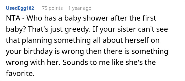 Woman Refuses To Cancel Her Birthday Plans To Attend Sister’s 4th Baby Shower, Gets Blocked Woman Refuses To Cancel Her Birthday Plans To Attend Sister’s 4th Baby Shower, Gets Blocked