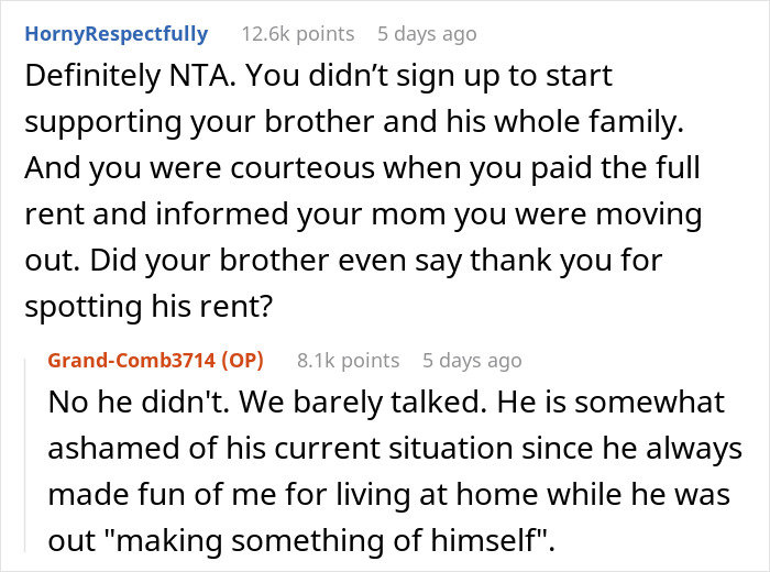 Woman Makes Parents Upset By Moving Out As They Expected Her To Pay Rent For Her Brother Too Woman Makes Parents Upset By Moving Out As They Expected Her To Pay Rent For Her Brother Too