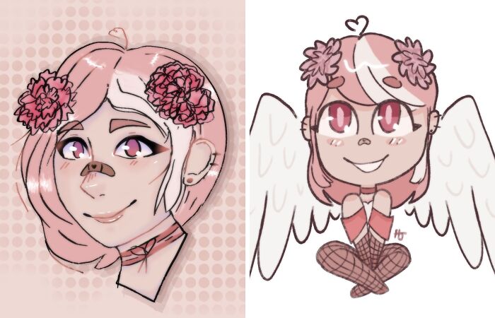 Some Drawings Of My OCs (6 Pics)