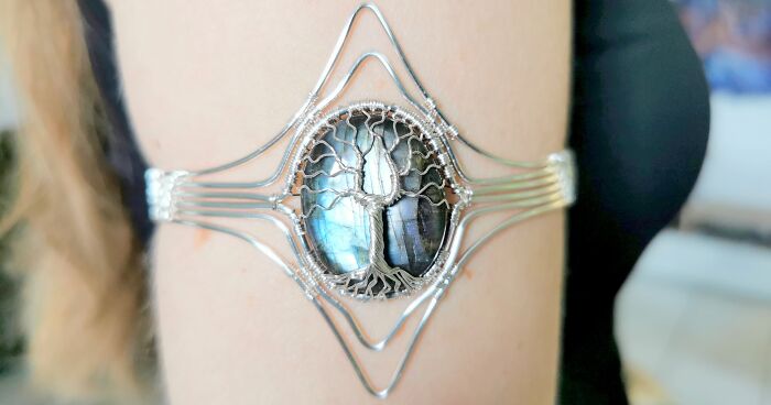 I Made An Elven Tree Armband With Labradorite Gemstone