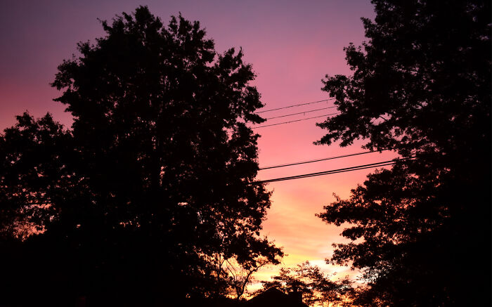 Autumn Sunset Outside My House