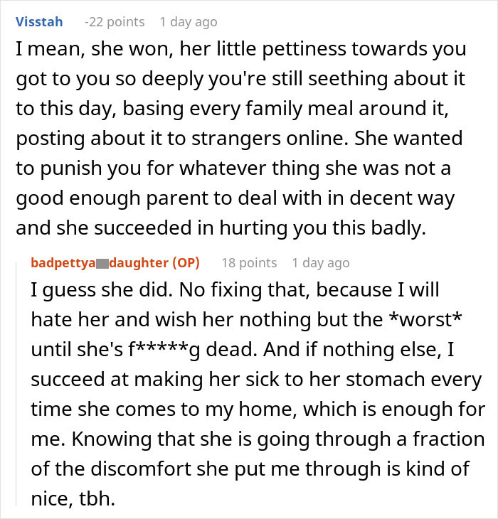 “No One But My Mother And I Know That Almost Every Meal I Make For Her Is Revenge” “No One But My Mother And I Know That Almost Every Meal I Make For Her Is Revenge”