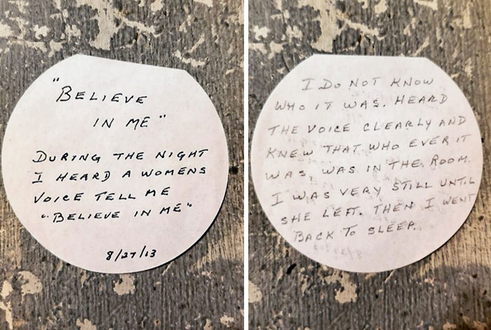 My Mother-In-Law Started Going Through The 1st Stages Of Dementia In 2013. She Used To Write Notes, And I Found One. Creeped Me Out For Sure